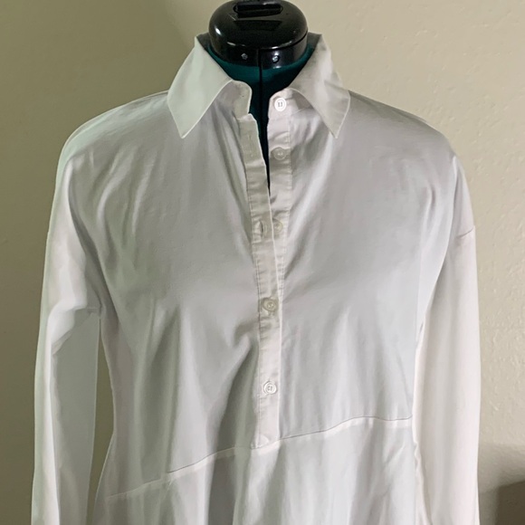 Cupio White long sleeve button up tunic - Picture 6 of 8